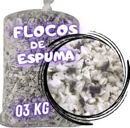 Flocos de Espuma para enchimento de Puff Travesseiros Amofada Artesanatos Espuma Flocada 3kg