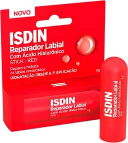 Reparador Labial Isdin Stick Red com Ácido Hialurônico 4g - Vermelho