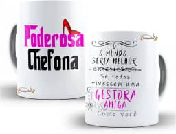 Caneca Personalizada Poderosa Chefona profissão Xicara Gestora
