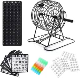 Bingo Profissional Completo Metal Tabuleiro Bola Festa Jogo