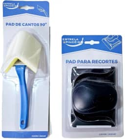 Conjunto Pad para Pintura de Cantos + Pad para Recorte em Pintura Sem Cabo - Trincha/Pincel