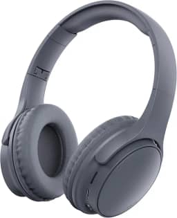 Fone De Ouvido Bluetooth 5.4 Headphone Sem Fio Fone Corrida Academia Com Cancelamento de Ruído On-ear com Microfone HD, Cancelamento de Ruído, Compatível com PC e Smartphone (Cinza)