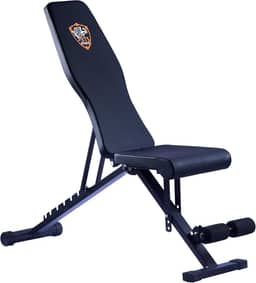 Banco Regulável de Academia 3 em 1, Supino Reto, Inclinado e Declinado, Dobrável, Estrutura em Aço, Preto ITS Fitness