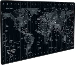 JIALONG Tapete de mouse grande com mapa do mundo grande tapete de mesa para jogos XXL mousepad com teclado antiderrapante para laptop, computador e PC - 89,9 x 39,9 cm