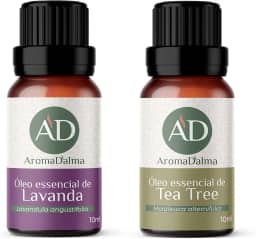Kit Óleo Essencial - Os 2 Óleos Essenciais Mais Populares Do Mundo. Lavanda Reduz o Estresse, a Ansiedade - Melaleuca é revigorante e revitalizante | 100% Puros e Naturais Testados Por Cromatografia - Aroma D’alma