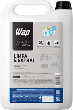WAP Detergente Limpador para Extratoras Concentrado WAP LIMPA E EXTRAI 5 LITROS com Fragrância e sem Espuma