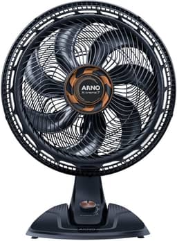 Ventilador de Mesa Arno X-TREME 7 Cinza 40cm VE71, 150W, 7 Pás, 3 Velocidades, Oscilação 80º, Power Zone, Modo Noturno Silencioso, 110V