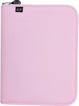 Fichário Escolar, Sweet, com Zíper, Rosa com Estojo + Divisórias, 96 Folhas, ACP