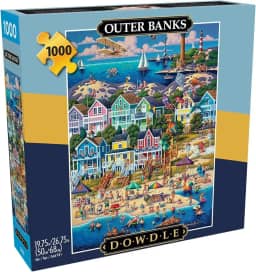 Buffalo Games - Dowdle - Outer Banks - Quebra-cabeças de 1000 peças para adultos, puzzle desafiador noites de jogos, tamanho acabado de 68 x 50 cm
