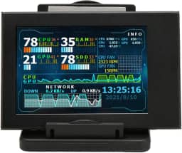 Zopsc Monitor portátil FHD de 3,5 polegadas 1080p FHD segunda tela com capa protetora, alto-falantes duplos, monitor de viagem USB C para PC, telefone, para, para, para PS5,