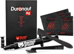 Thermal Grizzly - Duronaut - 6 gramas - Durabilidade aprimorada e pasta térmica de alto desempenho - para máxima condutividade durante overclocking CPU/GPU/PS4/PS5/Xbox com 12 lenços de limpeza, 6