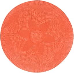 Mimo Style Crochê Flor Lugar Americano, Vermelho, 38 x 38 cm