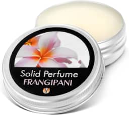 Flowerland Perfume sólido – Perfume portátil de bolso perfeito para uso em viagens – Perfume de fragrância natural para homens e mulheres – Natural e vegano – Frangipani (30 ml)