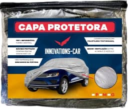 Capa Para Cobrir Carro Forrada 100% Impermeável Anti-uv (M)
