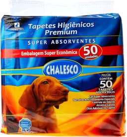 Chalesco Tapete Higiênico Premium 50 Unidades 90 x 60 cm
