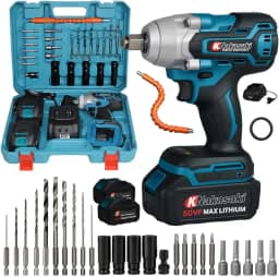 Chave De Impacto Parafusadeira Furadeira A Bateria Brushless Lítio 50V