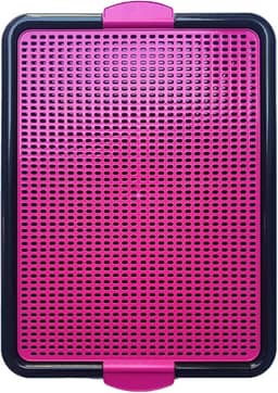 Sanitário Canino Xixi Dog Banheiro Pet Tapete Higiênico Cães Premium (Rosa)