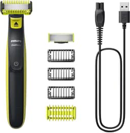 Aparador e Barbeador Elétrico de Pelos Philips OneBlade com 4 pentes QP2824/10 À prova d’água - Bivolt