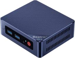 Beelink Mini PC MINIS 12 com processador N95 (até 3,4 GHz), computadores desktop 8G DDR4 RAM 256G SSD, PC pequeno 4K UHD Dual HDMI, 2.4G+5G WiFi Gigabit Ethernet/BT4.0 para