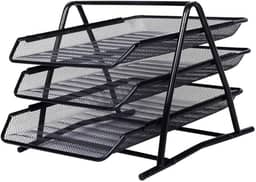 Caixa de Correspondência, Organizador de Mesa, Tripla, Metal, Gv Office, 9205