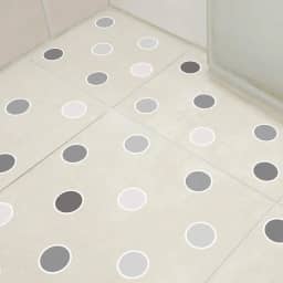 Adesivo Piso Banheiro Antiderrapante Bolinhas em Cinza 14un