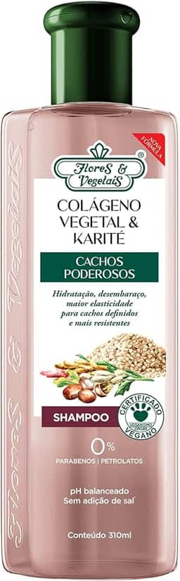 Flores e Vegetais Shampoo Cachos Poderosos 310Ml E Vegetais