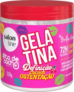 Salon Line Gelatina para Cachos, Definição e Ostentação, 550g