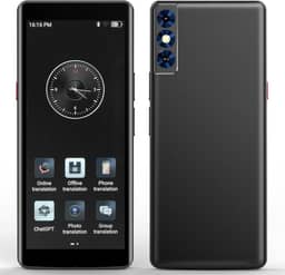 Dispositivo tradutor de idiomas, tradução de voz em tempo real bidirecional, suporta 139 idiomas com tela sensível ao toque HD de 5,5 polegadas e detalhes com WiFi/offline/suporte de foto para viagens