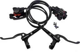Conjunto de freio a disco hidráulico para mountain bike, kit de freio a disco dianteiro e traseiro, adequado para trilha MTB XC, e-Bike, Fat Bike, kit de atualização para freio a disco mecânico