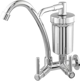 Torneira Bica Móvel Parede Para Cozinha Bica Alta Com Filtro 1/4 De Volta Cromado