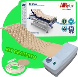 Colchão Anti Escaras Pneumatico PREMIUM Completo 220v com Compressor e KIT DE REPARO GRATIS