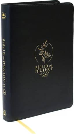 Bíblia da Mulher de Fé, NVI, Couro Soft, Preto