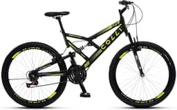Colli Bike, Bicicleta GPS 148 Dupla Suspensão e Freios V-Brake, Aro 26 Aero, 36 Raias, 21 Marchas
