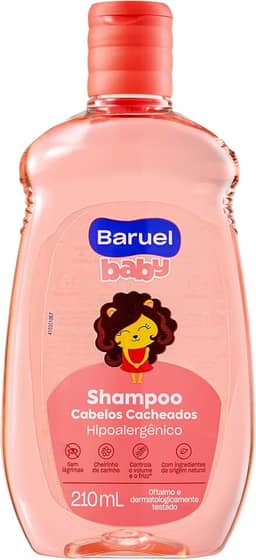 Shampoo Infantil Cabelos Cacheados 210ml – Baruel Baby