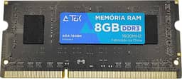Memória DDR3 8GB 1600MHz para Notebook Formato SO-DIMM - Alto Desempenho