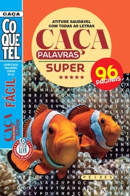 Livro Coquetel Caça-Palavras Super 20: Atitude saudável com todas as letras