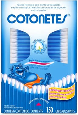 Cotonetes Hastes Flexíveis,150un