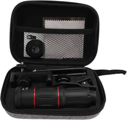 Lente teleobjetiva de alta potência HD 28x, lente olho de peixe ultra grande angular de 198 graus para smartphones de celular