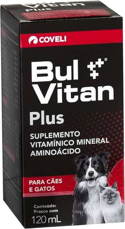 Coveli Bulvitan Plus Vitaminas E Aminoácidos Para Cães