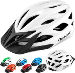 Capacetes de bicicleta para homens – Capacete de bicicleta feminino adulto – Capacete de ciclismo leve e ajustável com viseira removível para ciclistas de estrada de montanha