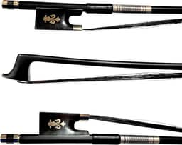 Arco Violino 4/4 Fibra de Carbono Profissional Premium Gold Talão Trabalhado