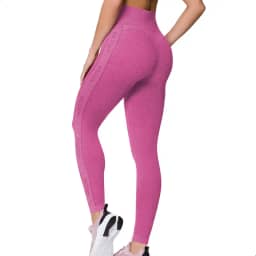 Calça Legging Academia Zero Transparência Poliamida Cós Alto Sem Costura Fitness Feminina Selene Adulto
