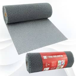 Genérico Forro de Armário/Gaveta Cozinha Antiderrapante 30x460cm PVC Cinza