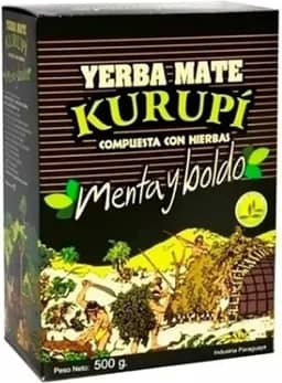 Erva Para Tereré Sabor Menta Y Boldo 500 Gramas - Kurupí