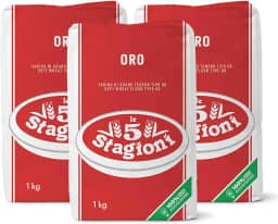 Farinha Italiana Le 5 Stagioni Oro Pack C/3 Un 1kg Pizza Pão