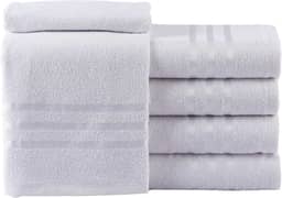 Kit de 10 Toalhas de Rosto Para Salão de Beleza Algodão, Branca e Preta Absorvente Secagem Rápida (branca)