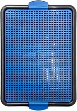 Sanitário Canino Xixi Dog Banheiro Pet Tapete Higiênico Cães Premium (Azul)