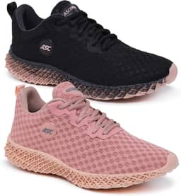 Kit 2 Pares Tênis Ortopédico Feminino Ascension | Leve, Confortável – Para Caminhada, Academia e Uso Diário