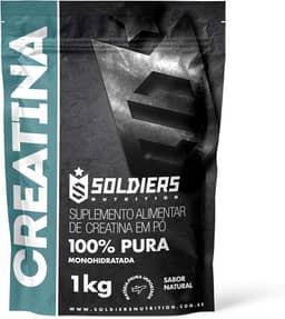 Creatina Monohidratada 1Kg - 100% Pura Importada - Soldiers Nutrition