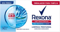 Rexona Pack Sabonete Em Barra Antibacterial Limpeza Profunda Envoltório 6 Unidades De 84G Cada Leve Mais Pague Menos